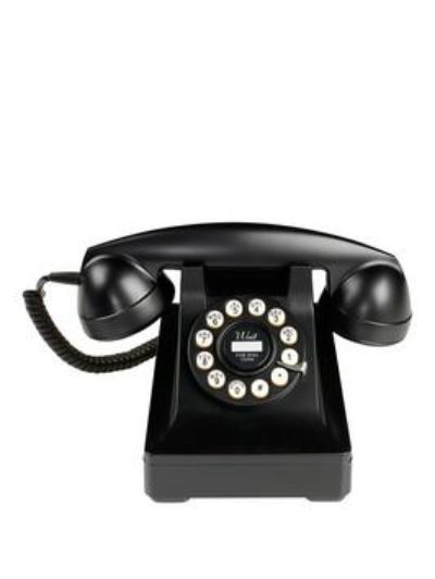 Wild And Wolf Series 302 Retro Telephone - Black Wild And Wolf Series 302 Retro Telephone - Black